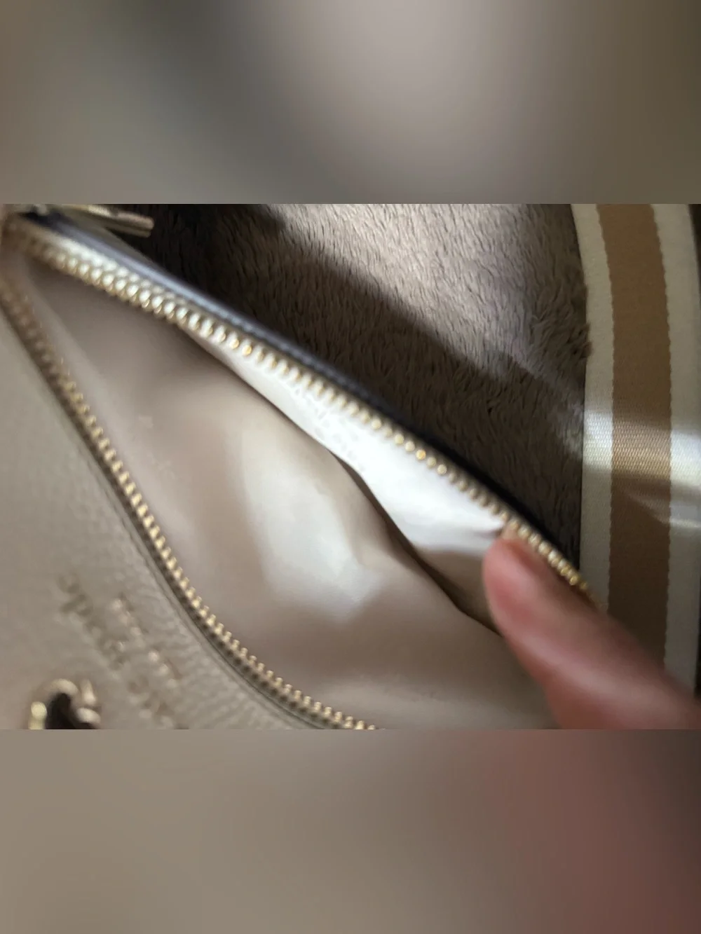 kate spade cream pebbled